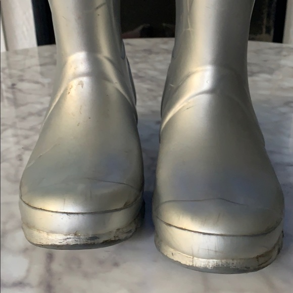 Women’s original tall Silver Hunter rain boots 6 - Picture 2 of 16